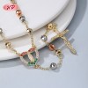 Proveedor de collares colgantes | Cadena de circonitas cruzadas para mujer