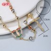 Proveedor de collares colgantes | Cadena de circonitas cruzadas para mujer