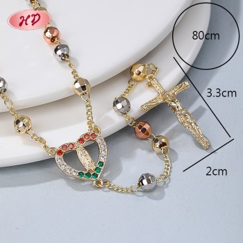 Pendant Necklace Supplier | Cross Zircon Women's Chain Jewelry