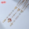 Proveedor de collares colgantes | Cadena de circonitas cruzadas para mujer