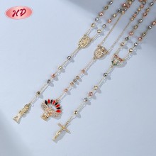 Proveedor de collares colgantes | Cadena de circonitas cruzadas para mujer
