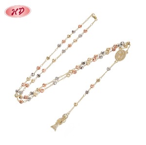 Fabricantes de collares colgantes | Joyería con diseño de Virgen María y Cruz