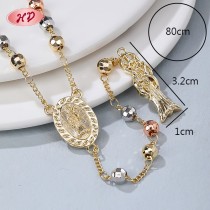 Pendant Necklace Manufacturers | Virgin Mary&Cross Design Necklace Jewelry