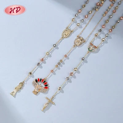 Pendant Necklace Manufacturers | Virgin Mary&Cross Design Necklace Jewelry