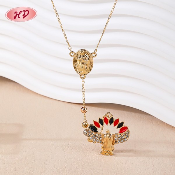 Wholesale 18k Gold Plated Necklace | Religious Virgin Mary Jewelry