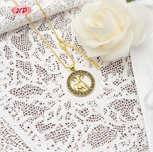 Collar Serie Constelación Al Por Mayor | Collar De Joyería Aries Bañado En Oro De 18 Quilates