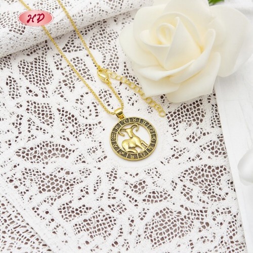 Constellation Series Necklace Wholesale | Aries 18k Gold Plated Necklace Jewelry