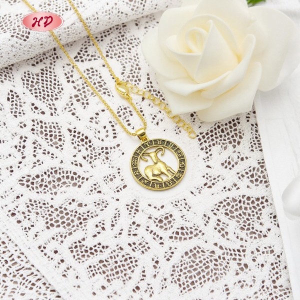 Constellation Series Necklace Wholesale | Aries 18k Gold Plated Necklace Jewelry