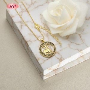 Constellation Series Necklace Wholesale | Aries 18k Gold Plated Necklace Jewelry