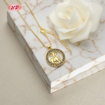 Constellation Series Necklace Wholesale | Aries 18k Gold Plated Necklace Jewelry