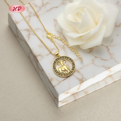 Constellation Series Necklace Wholesale | Aries 18k Gold Plated Necklace Jewelry