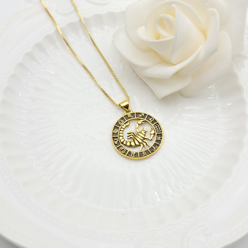 Collar Cáncer | Serie Constelación, joyería para mujer bañada en oro de 18 quilates, venta al por mayor