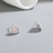 Dopamine Jewelry Earrings | Triangular Hollow Colored Zircon 925 Silver Jewelry High End Jewelry