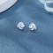 925 Silver Jewelry Earrings | White&Blue Zircon Goldfish Design Women's Jewelry
