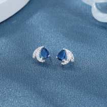 Wholesale 925 Sterling Silver Cz Earring | Blue Carp Design Women'S Jewelry