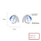 Wholesale 925 Sterling Silver Cz Earring | Blue Carp Design Women'S Jewelry