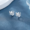 Proveedor de pendientes | Pendientes de plata 925 con microincrustaciones de circonitas, mariposas e insectos