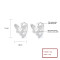 Earring Supplier | Micro Inlaid Zircon Butterfly Insect 925 Silver Jewelry Earrings Jewelry