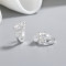 Cz Jewelry Wholesale |  925 Silver Jewelry Earrings With White Elliptical Geometric Zircon Inlay