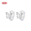 Pendientes de plata 925 al por mayor | Pendientes con diseño de mariposa e insectos, circonitas AAA, joyería para mujer