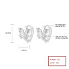 Pendientes de plata 925 al por mayor | Pendientes con diseño de mariposa e insectos, circonitas AAA, joyería para mujer