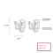 925 Silver Earring Wholesale | Insect Butterfly Design Aaa Cube Zircon Women's Jewelry Earrings