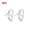 Wholesale 925 Sterling Silver Cz Earring | Leaf Plant Design White AAA Zircon High Quality Jewelry Earrings