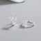 Wholesale 925 Sterling Silver Cz Earring | Leaf Plant Design White AAA Zircon High Quality Jewelry Earrings