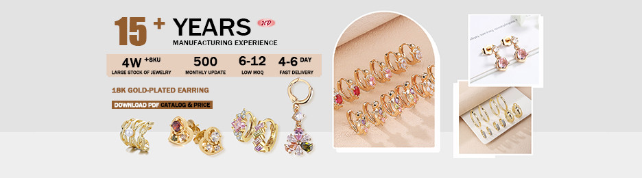 18k gold plated earring