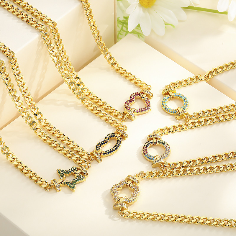 18k gold-plated classic necklace