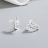 Fabricante de aretes de plata 925 | Aretes Huggies estilo mariposa, insecto y animal para mujer