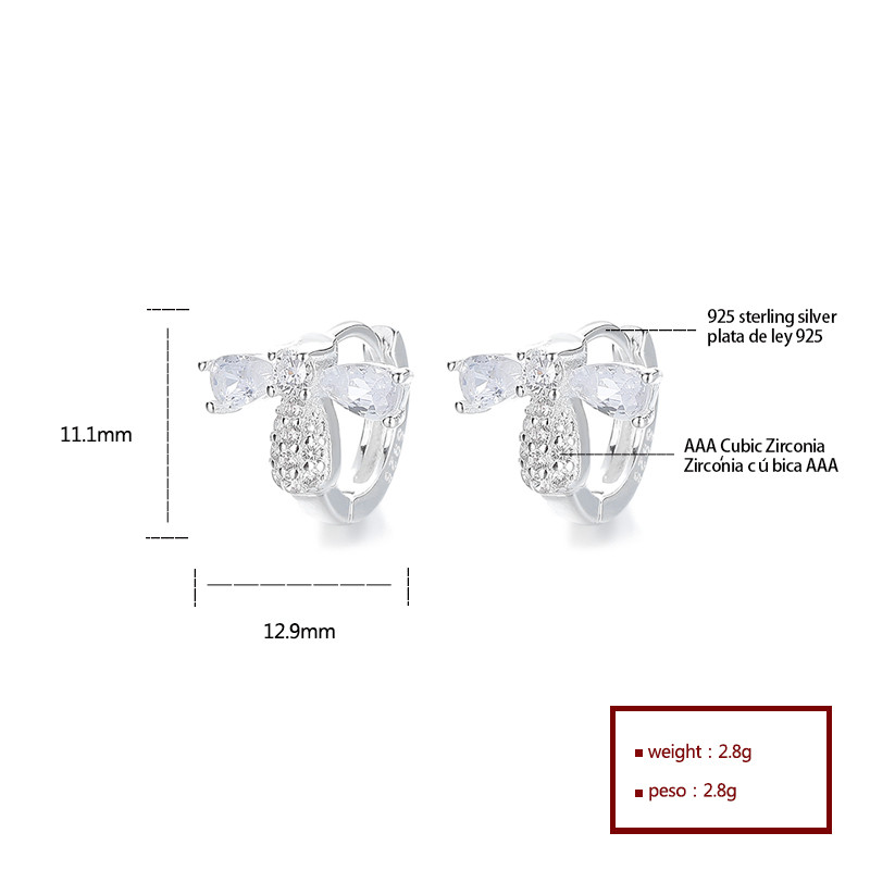 925 Sterling Silver Cubic Zirconia Earrings