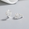 Proveedores de pendientes de plata 925 | Joyería para mujer con margaritas y circonitas blancas
