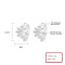 925 Silver Earrings Suppliers | White Zircon Daisy Flower Women's Jewelry
