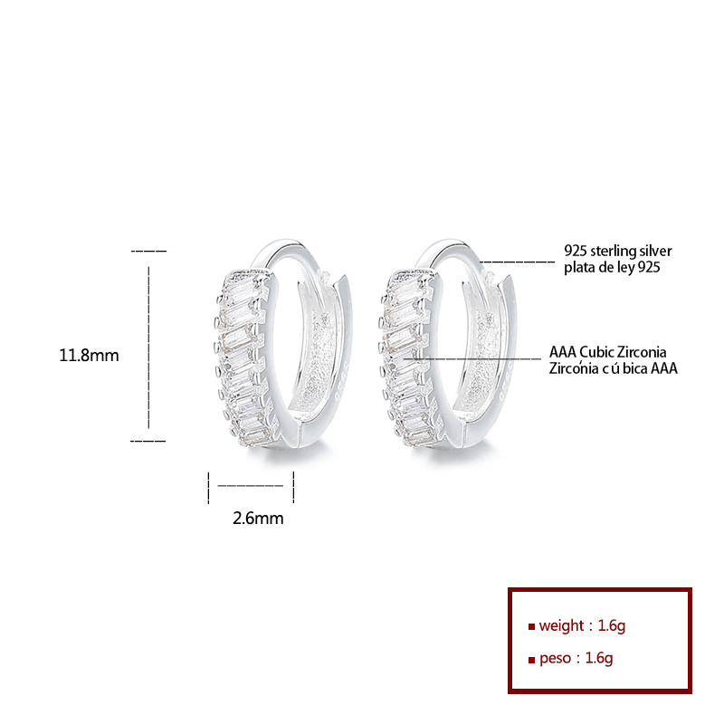 925 Sterling Silver Cubic Zirconia Earrings