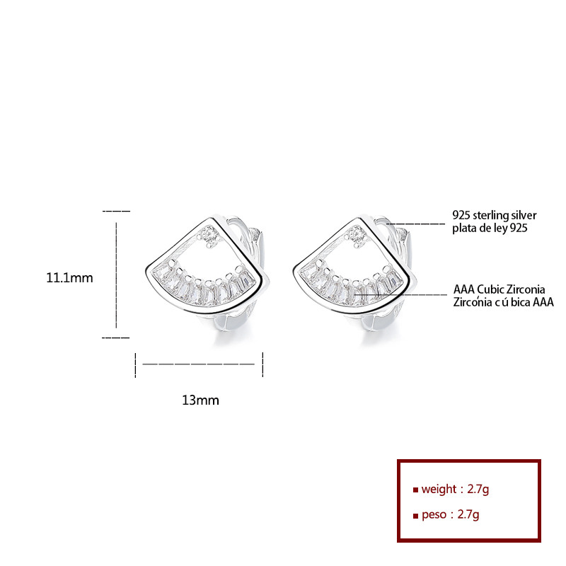 925 Sterling Silver Cubic Zirconia Earrings