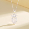 925 Silver Necklace Manufacturer | Owl Animal Pendant Necklace Ladies' Jewelry