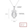 925 Silver Necklace Manufacturer | Owl Animal Pendant Necklace Ladies' Jewelry