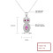 Wholesale Silver Necklace | Owl Inlaid Red Aaa Zircon Fashion Pendant 925 Silver Jewelry