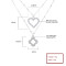 Necklace Wholesale China | Hollow Heart & Flower Double Layer Chain 925 Silver Jewelry Necklace