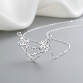 Wholesale Pendant Necklace | Giraffe Cute Animal 925 Silver Jewelry Women's Necklace