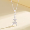 Necklace Custom Design Wholesale | Vintage Design Of Iron Tower 925 Silver Jewelry Chain Necklace
