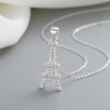 Necklace Custom Design Wholesale | Vintage Design Of Iron Tower 925 Silver Jewelry Chain Necklace