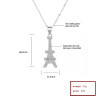 Necklace Custom Design Wholesale | Vintage Design Of Iron Tower 925 Silver Jewelry Chain Necklace