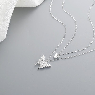 925 Silver Necklace Factories | Butterfly Luxury Jewelry Women's Necklace Gift
