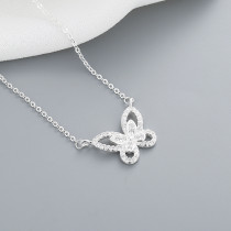 S925 Necklace Wholesale | Chain Jewelry Necklace With Elegant Butterfly Animal Design