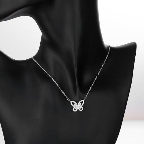 S925 Necklace Wholesale | Chain Jewelry Necklace With Elegant Butterfly Animal Design