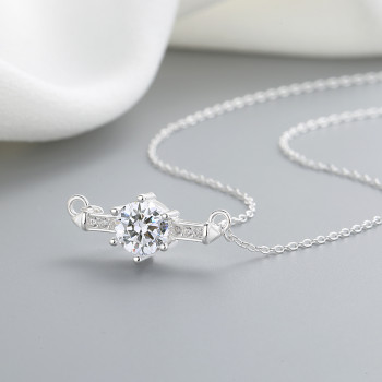 Wholesale Silver Necklace | Classic Independent Zircon Jewelry Women's Necklace