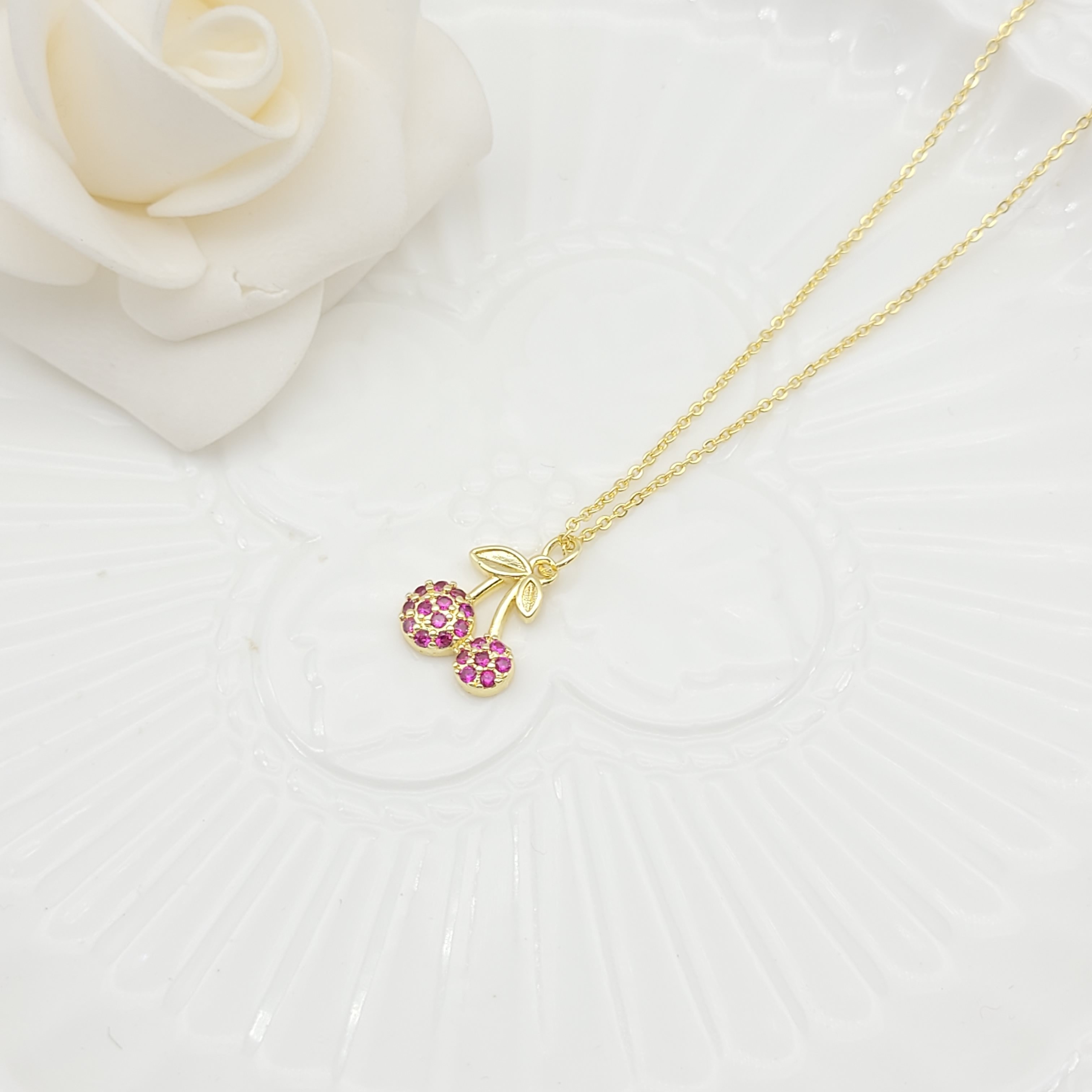 18k gold-plated soft matte necklace