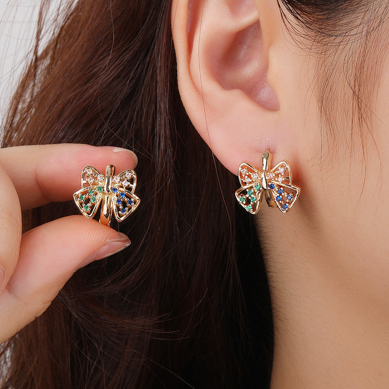 18k gold plated animal earrings